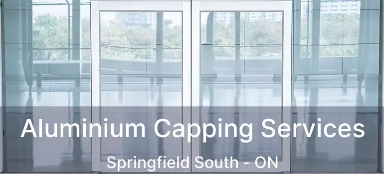  Aluminium Capping Services Springfield South - ON