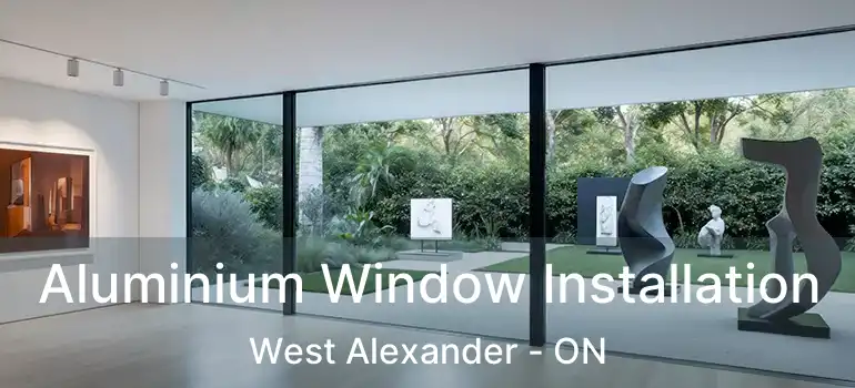  Aluminium Window Installation West Alexander - ON