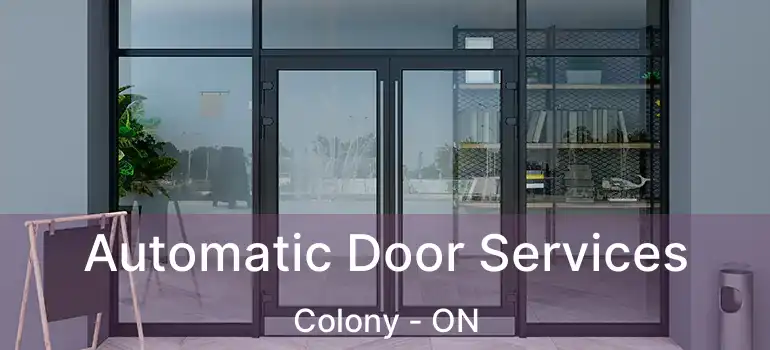  Automatic Door Services Colony - ON
