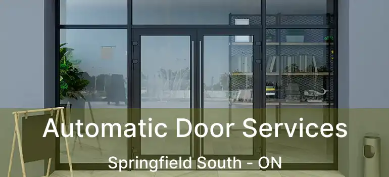  Automatic Door Services Springfield South - ON