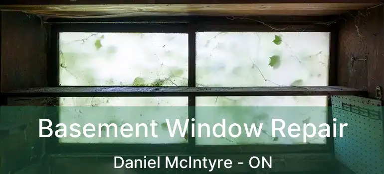  Basement Window Repair Daniel McIntyre - ON