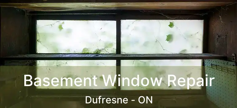  Basement Window Repair Dufresne - ON