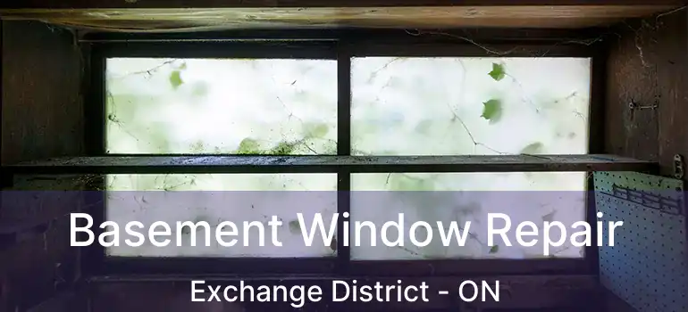  Basement Window Repair Exchange District - ON