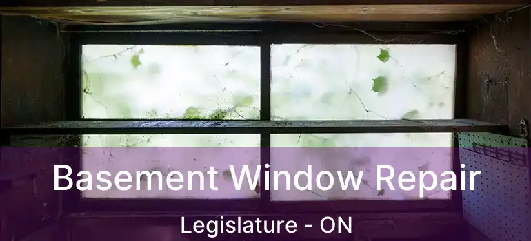  Basement Window Repair Legislature - ON