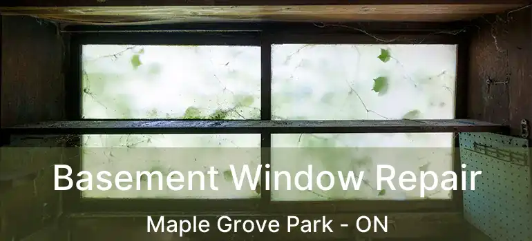 Basement Window Repair Maple Grove Park - ON