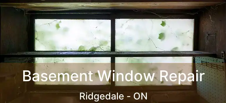  Basement Window Repair Ridgedale - ON