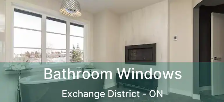  Bathroom Windows Exchange District - ON