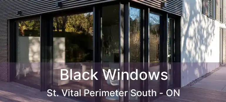  Black Windows St. Vital Perimeter South - ON
