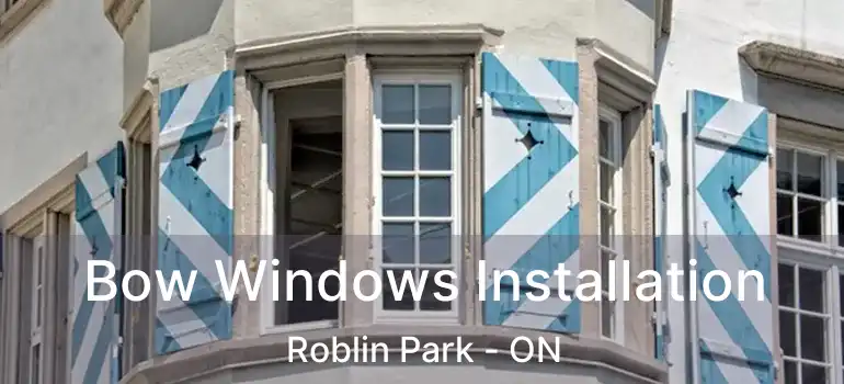  Bow Windows Installation Roblin Park - ON
