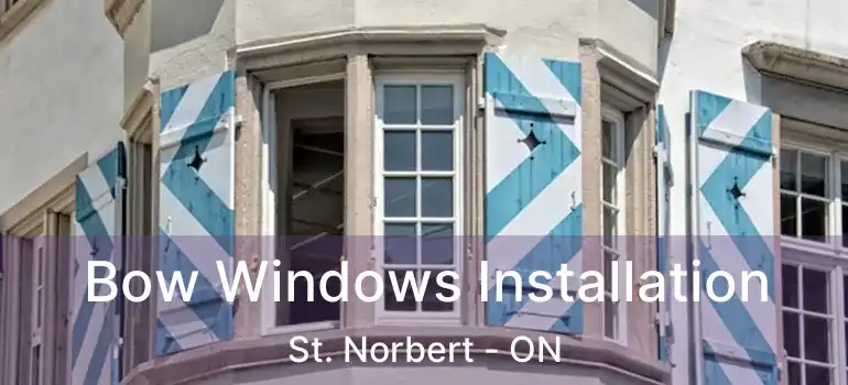  Bow Windows Installation St. Norbert - ON