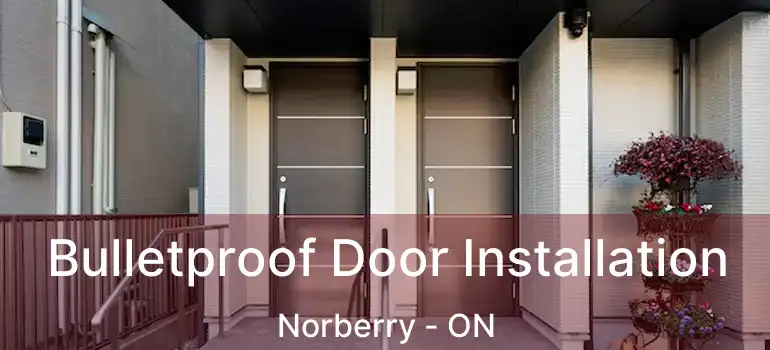  Bulletproof Door Installation Norberry - ON