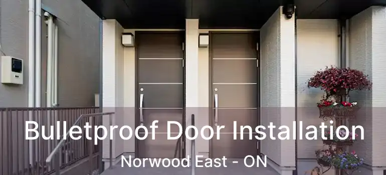  Bulletproof Door Installation Norwood East - ON