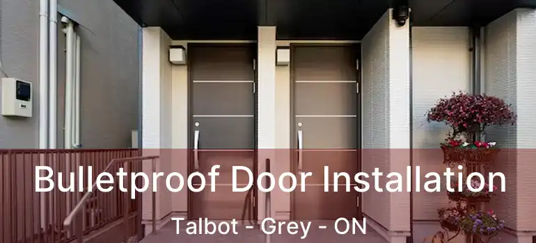  Bulletproof Door Installation Talbot - Grey - ON
