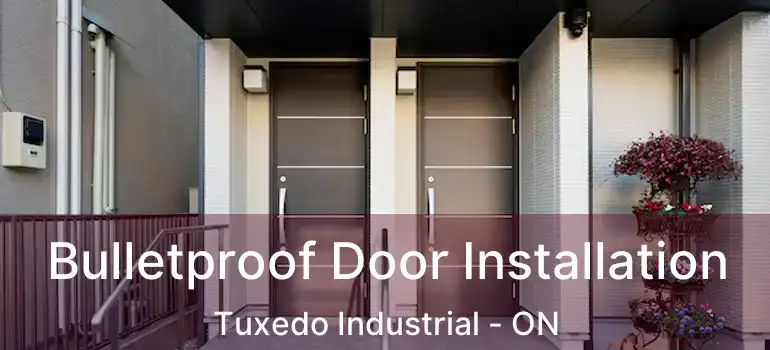  Bulletproof Door Installation Tuxedo Industrial - ON