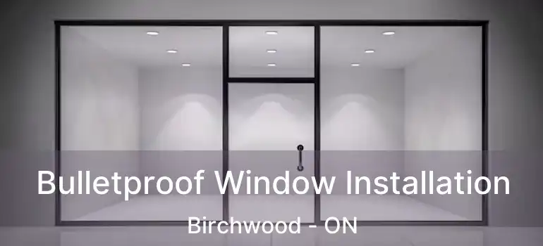  Bulletproof Window Installation Birchwood - ON