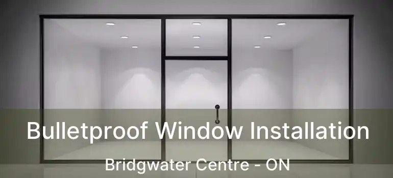  Bulletproof Window Installation Bridgwater Centre - ON