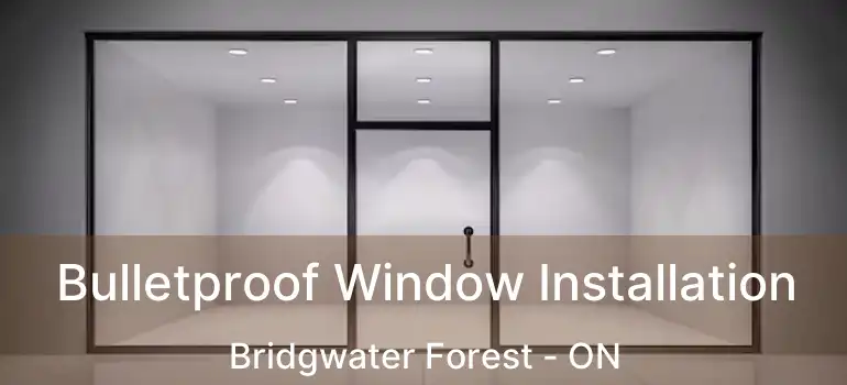  Bulletproof Window Installation Bridgwater Forest - ON