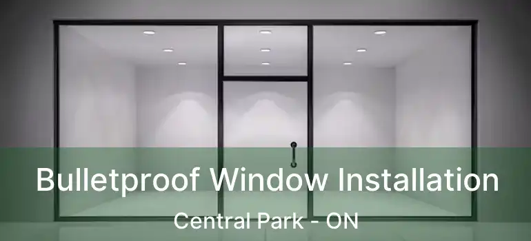  Bulletproof Window Installation Central Park - ON