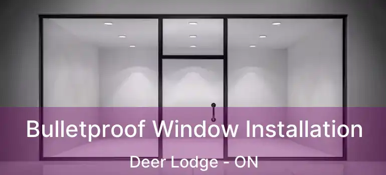  Bulletproof Window Installation Deer Lodge - ON