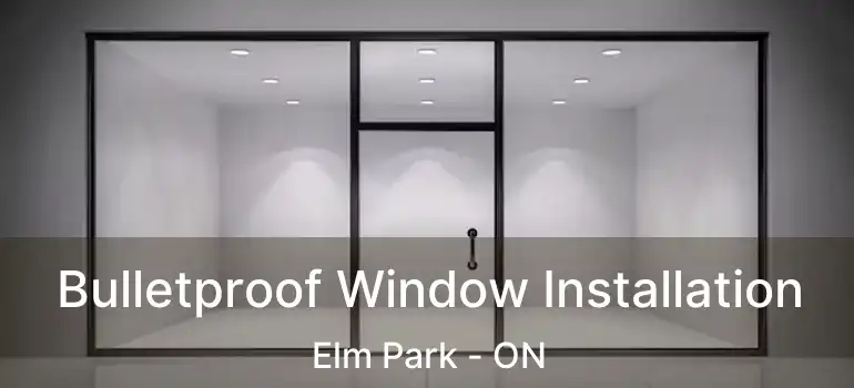  Bulletproof Window Installation Elm Park - ON