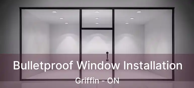  Bulletproof Window Installation Griffin - ON