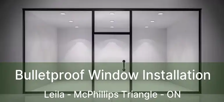  Bulletproof Window Installation Leila - McPhillips Triangle - ON