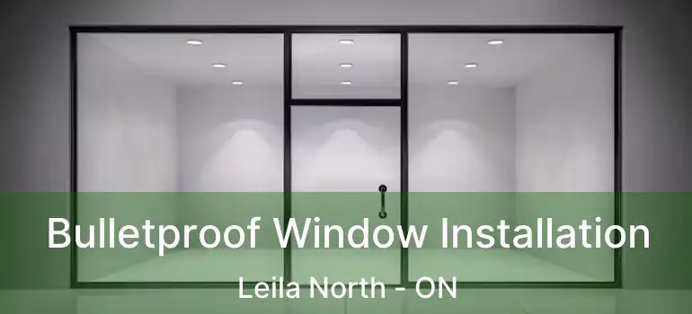  Bulletproof Window Installation Leila North - ON