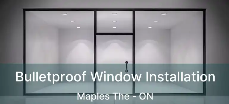  Bulletproof Window Installation Maples The - ON