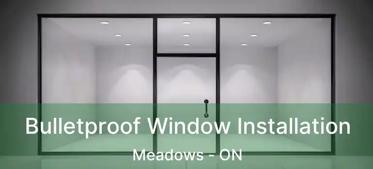  Bulletproof Window Installation Meadows - ON