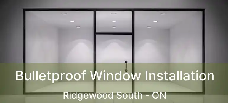  Bulletproof Window Installation Ridgewood South - ON