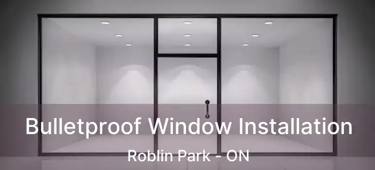 Bulletproof Window Installation Roblin Park - ON