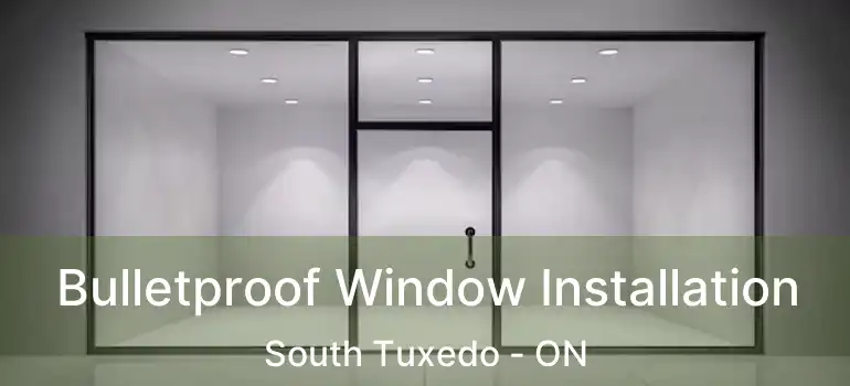  Bulletproof Window Installation South Tuxedo - ON
