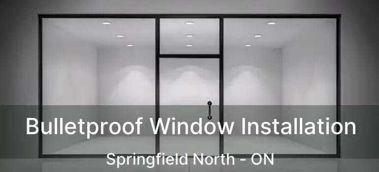  Bulletproof Window Installation Springfield North - ON