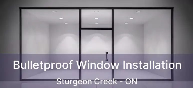  Bulletproof Window Installation Sturgeon Creek - ON