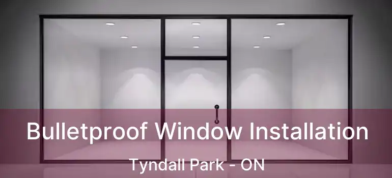  Bulletproof Window Installation Tyndall Park - ON