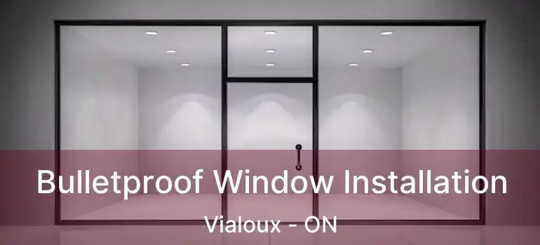  Bulletproof Window Installation Vialoux - ON