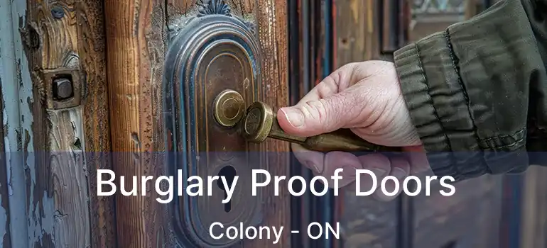  Burglary Proof Doors Colony - ON