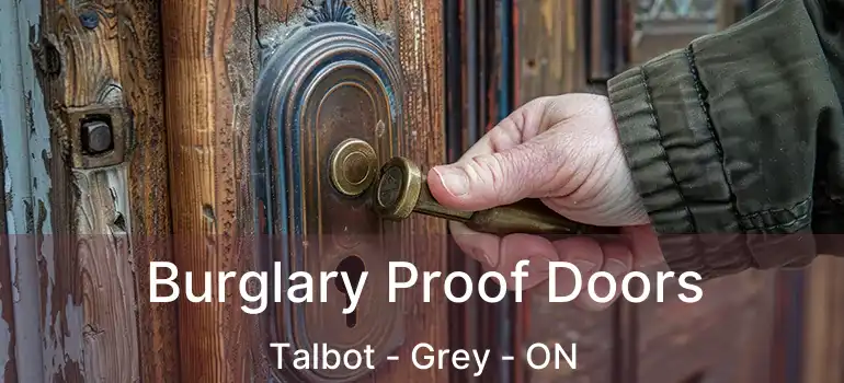  Burglary Proof Doors Talbot - Grey - ON