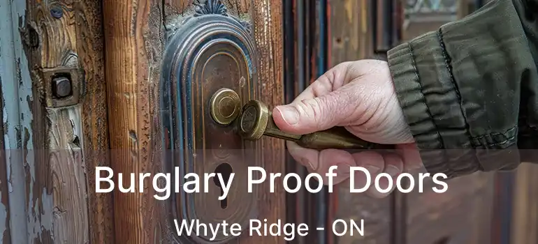  Burglary Proof Doors Whyte Ridge - ON