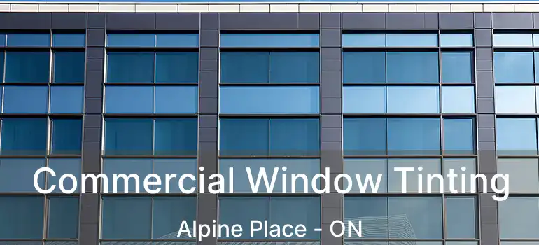  Commercial Window Tinting Alpine Place - ON
