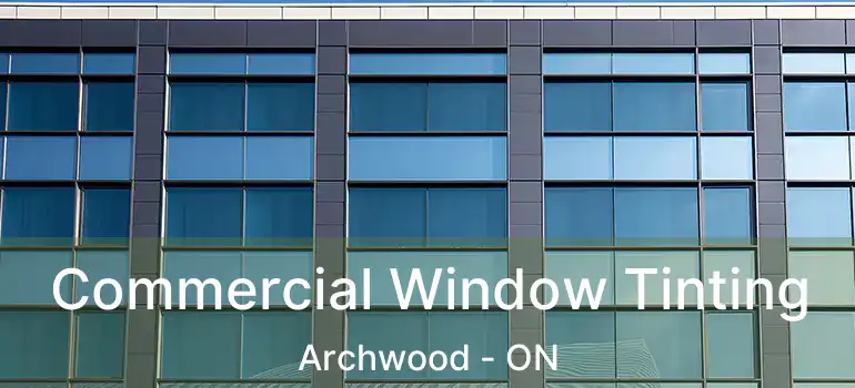  Commercial Window Tinting Archwood - ON