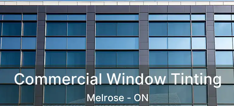  Commercial Window Tinting Melrose - ON