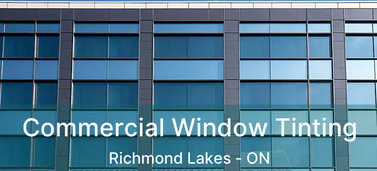  Commercial Window Tinting Richmond Lakes - ON