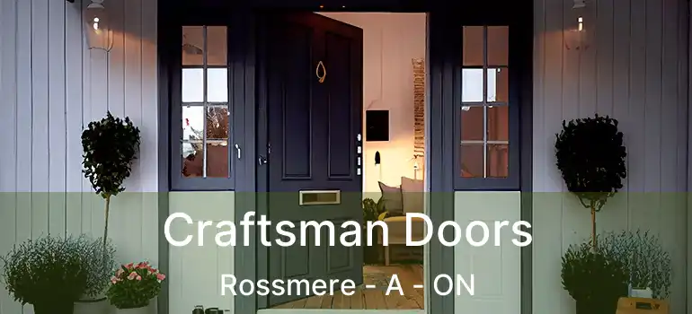  Craftsman Doors Rossmere - A - ON