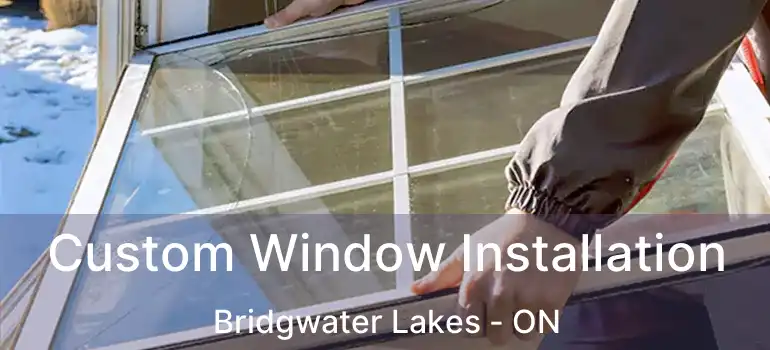  Custom Window Installation Bridgwater Lakes - ON