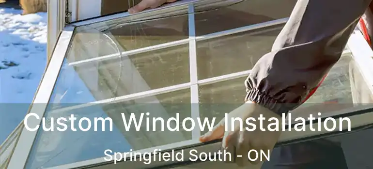  Custom Window Installation Springfield South - ON