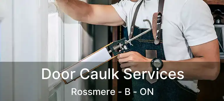  Door Caulk Services Rossmere - B - ON