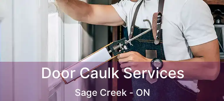  Door Caulk Services Sage Creek - ON