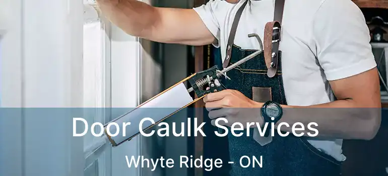  Door Caulk Services Whyte Ridge - ON
