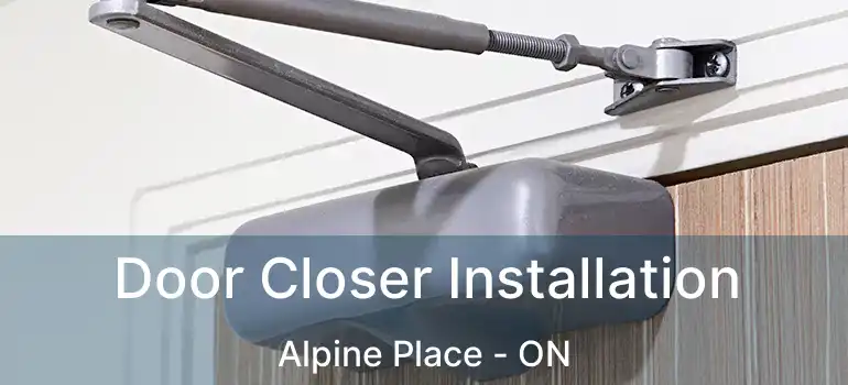  Door Closer Installation Alpine Place - ON